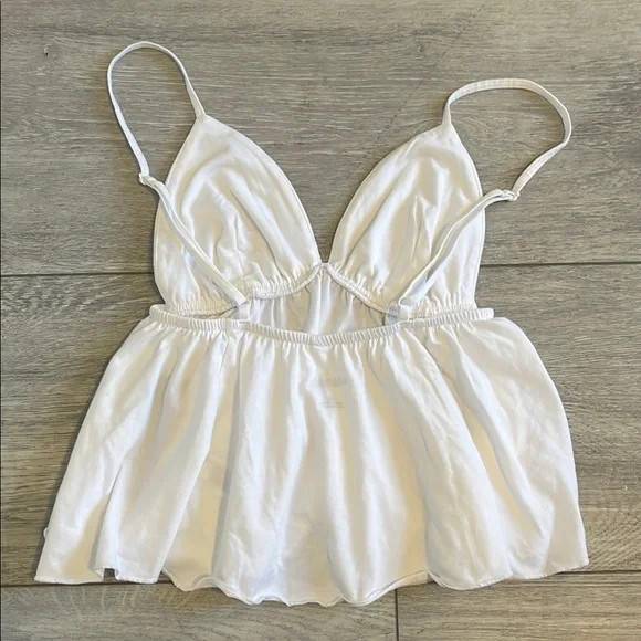 Never Worn Before! Wild Fable White Spaghetti Strap Backless Camisole - Picture 2 of 5